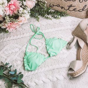 Body Glove Seafoam Green Triangle Bikini Top S NWT